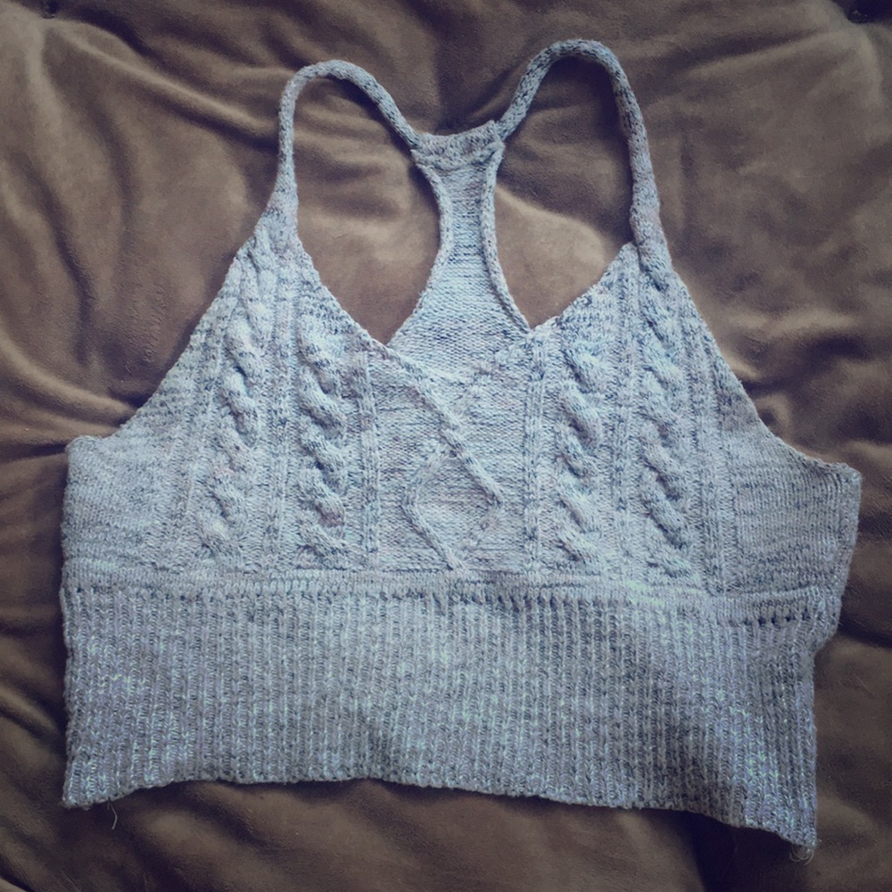 Debut boho knit crop top